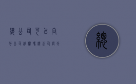 总公司可以向分公司追偿吗（总公司与分公司的债权债务承担）