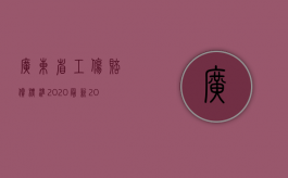 广东省工伤赔偿标准(2020最新)（2022年广东省工伤赔偿标准是什么）