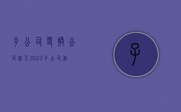 子公司更换公司法人（2022子公司法人调整流程是什么）