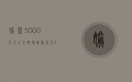 偷盗3000元可以立案吗（偷盗别人3000元判多久）