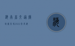 海南省交通厅副厅长 冯（2022年度海南省交通事故赔偿最新标准）