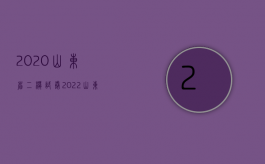 2020山东省二模试卷（2022山东省交通事故赔偿标准）