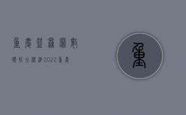 重庆盗窃罪数额较大标准（2022重庆市关于盗窃刑事案件的立案标准）