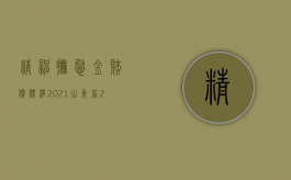 精神抚慰金赔偿标准2021山东省（2022医疗死亡精神抚慰金的计算标准是什么）