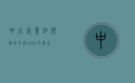 中小企业如何转型升级（2022民营企业转型升级操作指南）