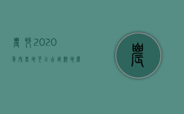 农村2020年宅基地可以占用耕地么（2022农村土地租赁需要什么条件）