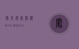 闯黄灯处罚标准2021最新（2022最新交规闯黄灯怎么处罚）