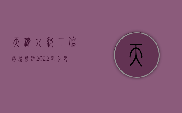 天津九级工伤赔偿标准2022有多少钱（天津9级工伤赔偿标准一览表）