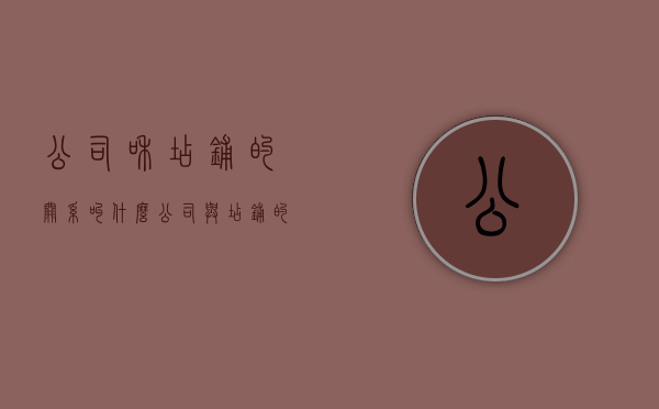 公司和店铺的关系叫什么（公司与店铺的区别）