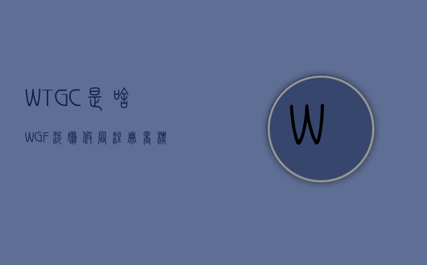 WTGC是啥（WGF涉嫌假冒注册商标案辩护词）