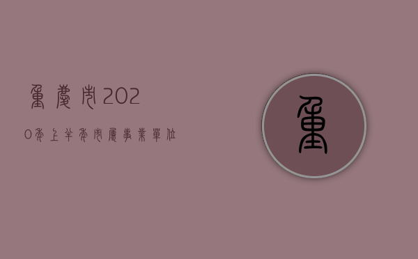 重庆市2020年上半年市属事业单位招聘（2022年重庆市交通事故死亡赔偿标准（最新标准））