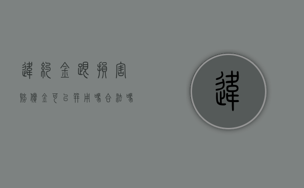 违约金跟损害赔偿金可以并用吗合法吗（违约金跟损害赔偿金可以并用吗怎么算）