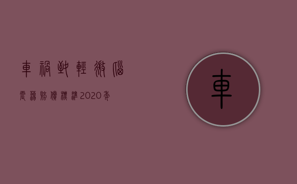 车祸致轻微脑震荡赔偿标准2020年（2022脑震荡赔偿是怎样的）