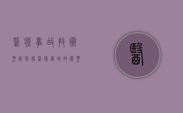 医疗事故技术鉴定包括（医疗事故技术鉴定书内容是什么）