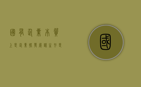 国有企业本质上是企业抓发展谋生存是企业的第一要务（国有企业党委党组发挥领导作用）