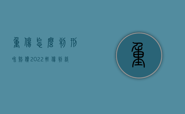 重伤怎么判刑和赔偿（2022轻伤判缓刑的条件）