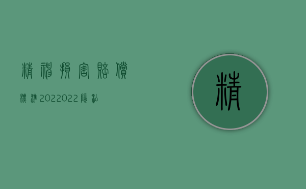 精神损害赔偿标准202（2022隐私权能提起精神损害赔偿吗）