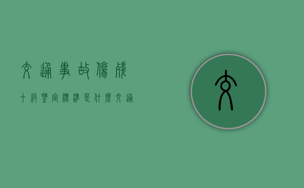 交通事故伤残十级鉴定标准是什么（交通意外伤残等级评定标准及赔偿标准）