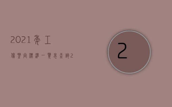 2021年工伤鉴定标准一览表查询（2022年工伤鉴定如何申请时间？）