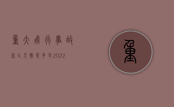 重大飞行事故死亡人数是多少（2022重大飞行事故罪量刑标准是什么）