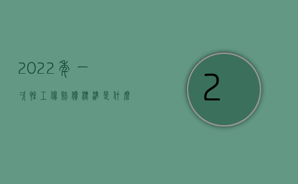 2022年一次性工伤赔偿标准是什么？