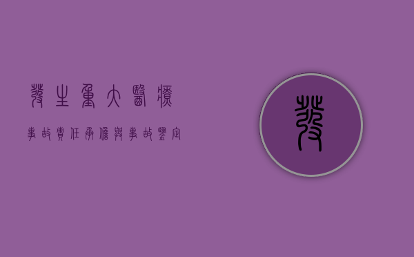 发生重大医疗事故责任承担与事故鉴定报告有关吗？