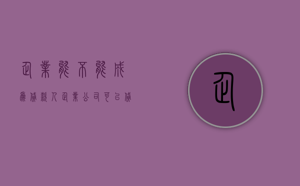 企业能不能成为贷款人（企业公司可以贷款吗）