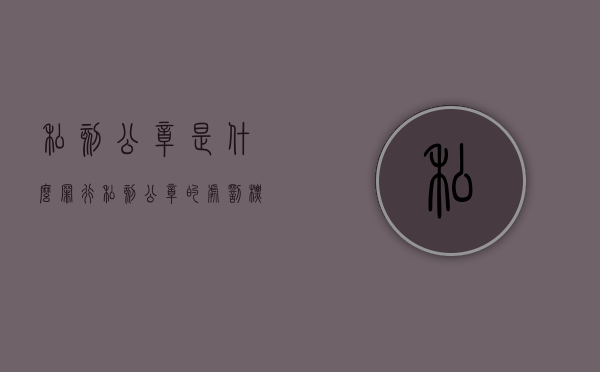 私刻公章是什么罪行（私刻公章的处罚标准是什么）