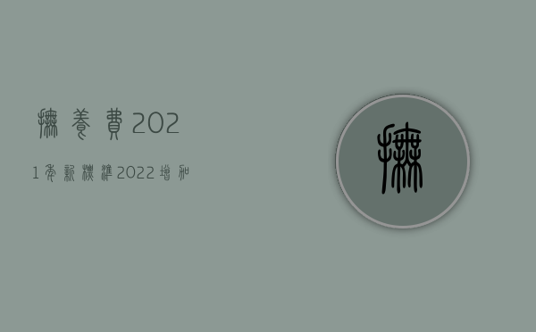 抚养费2021年新标准（2022增加抚养费的条件是什么）