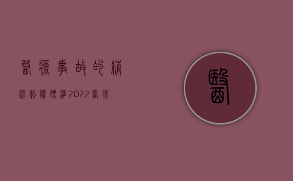 医疗事故的精神赔偿标准（2022医疗事故赔偿费用中包括精神损失费吗）