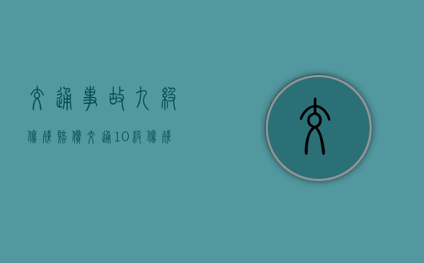 交通事故九级伤残赔偿（交通10级伤残赔偿价格表）