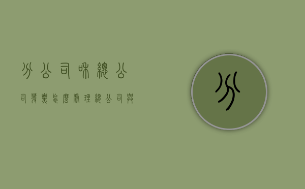 分公司和总公司发票怎么处理（总公司与分公司的账务处理发票）