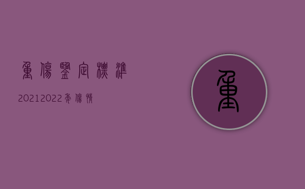 重伤鉴定标准2021（2022年伤情鉴定新标准是什么）