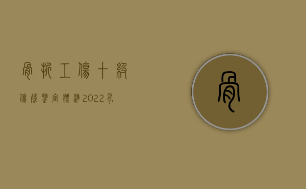 骨折工伤十级伤残鉴定标准2022有什么（骨折工伤10级鉴定标准）