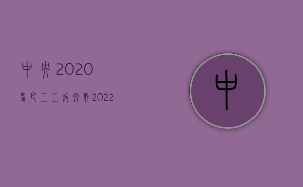 中央2020农民工工资文件（2022农民工工资支付令申请的条件）