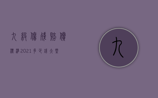 九级伤残赔偿标准2021多少钱大概大连（大连轻微伤一般赔偿5000块）