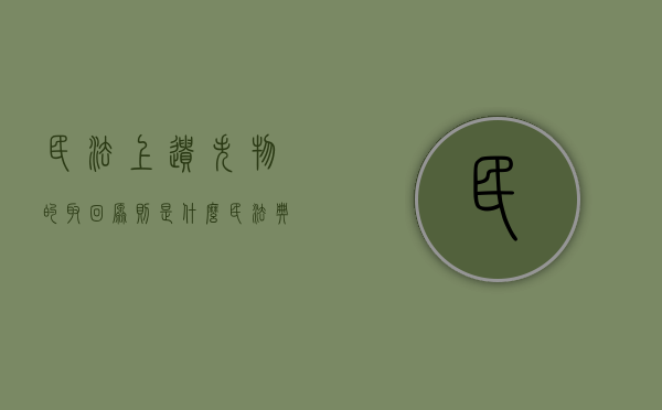 民法上遗失物的取回原则是什么？（民法典遗失物返还请求权时效是多少年）