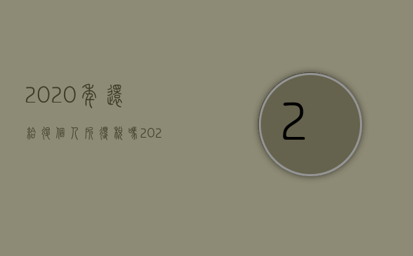 2020年还给退个人所得税吗（2022怎样申请提婚赔偿）