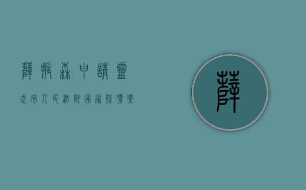 薛振森申请灵武市人民法院国家赔偿案（薛振喜个人简历）