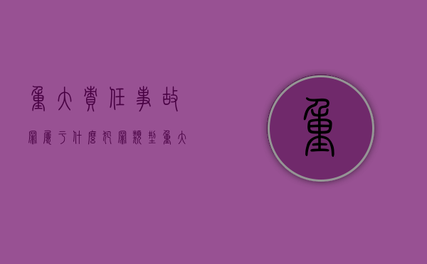 重大责任事故罪属于什么犯罪类型?（重大责任事故罪与自然事故的界限）