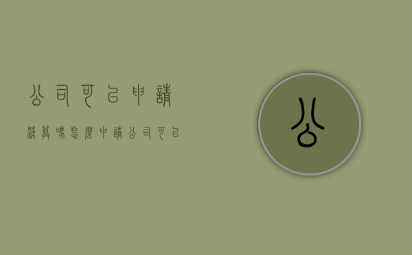 公司可以申请清算吗怎么申请（公司可以成立清算组吗）